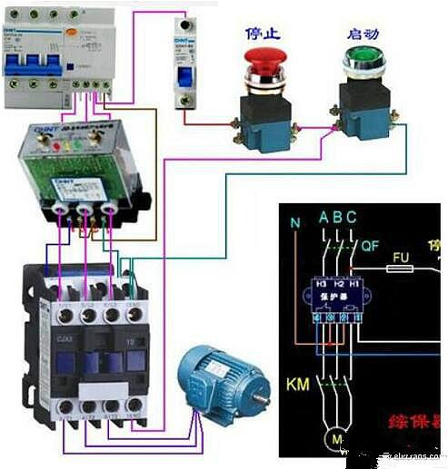 220V接触器实物接线图,接触器 220V接触器实物接线图,接触器