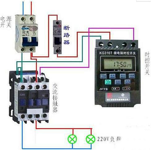 220V接触器实物接线图,接触器 220V接触器实物接线图,接触器