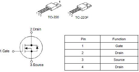 KNP6140A,10A/ 400V,MOS管 KNP6140A,10A/ 400V,MOS管
