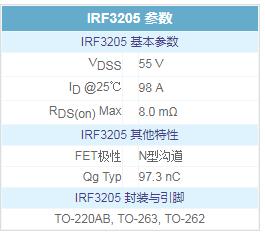 场效应管irf3205 场效应管irf3205