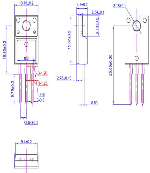 TO-220与TO-220F的区别 TO-220与TO-220F的区别