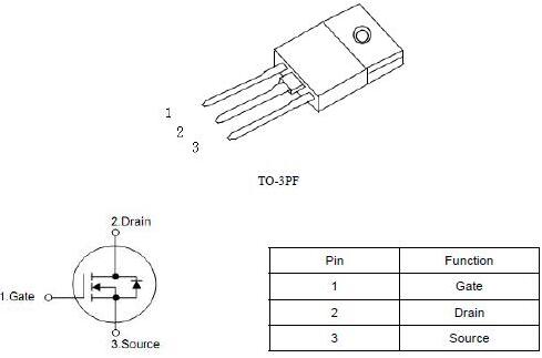 开关电源MOS管,KNX42150A,2.8A/1500V 开关电源MOS管,KNX42150A,2.8A/1500V