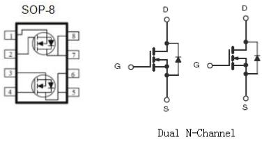 无线充MOS管,KNE4603A2,7A/30V 无线充MOS管,KNE4603A2,7A/30V