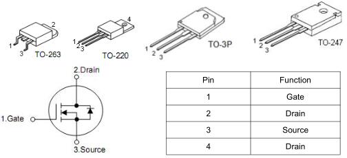 充电器MOS管,KIA2906A,130A/60V 充电器MOS管,KIA2906A,130A/60V