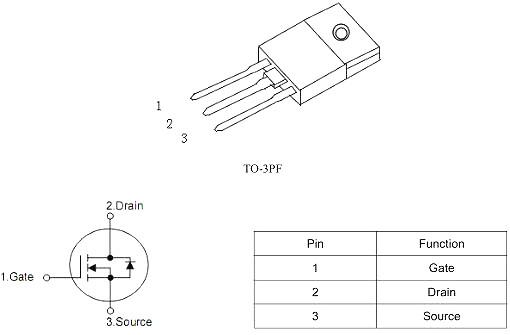 变频器MOS管,KNX42150A,2.8A/ 1500V 变频器MOS管,KNX42150A,2.8A/ 1500V