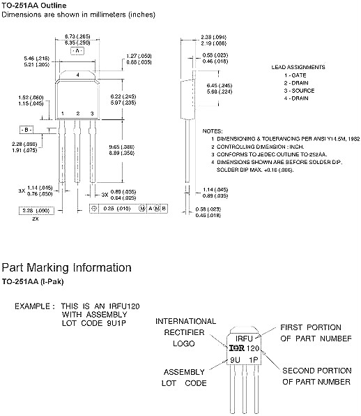 irfr5410 mos管引脚图 irfr5410 mos管引脚图