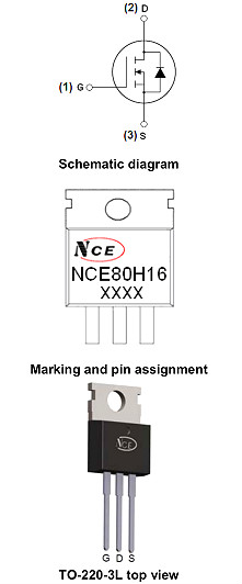 NCE80H16,NCE80H16参数,160A/80V NCE80H16,NCE80H16参数,160A/80V