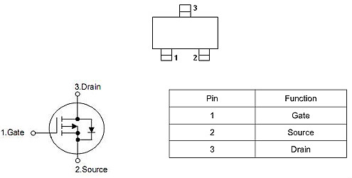 MOS管,3423,-2.0A/-20V MOS管,3423,-2.0A/-20V