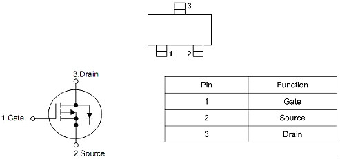 MOS管,-4.0A/-16V,KIA3415 MOS管,-4.0A/-16V,KIA3415