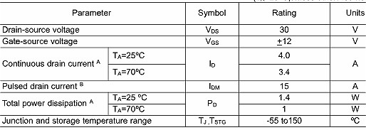 MOS管,KIA3402,4.0A/30V MOS管,KIA3402,4.0A/30V