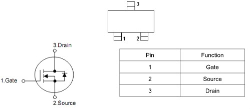 MOS管,KIA2310,3.0A/60V MOS管,KIA2310,3.0A/60V