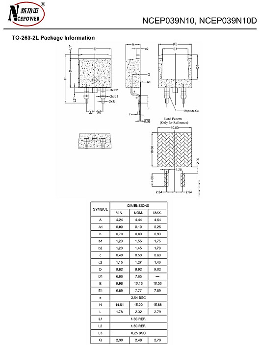 NCEP039N10D NCEP039N10D