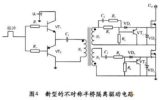 MOSFET 不对称半桥隔离驱动电路 MOSFET 不对称半桥隔离驱动电路