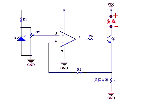 运算放大器与MOS管组成的恒流源电路-KIA MOS管 运算放大器与MOS管组成的恒流源电路-KIA MOS管