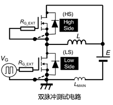 驱动器源极引脚的效果:双脉冲测试比较-KIA MOS管 驱动器源极引脚的效果:双脉冲测试比较-KIA MOS管