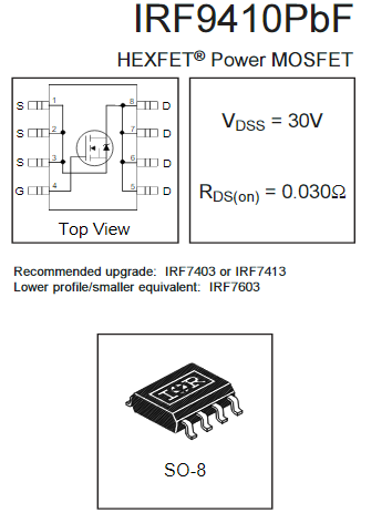 IRF9410参数,IRF9410TRPBF,保护板专用MOS管4603A-KIA MOS管 IRF9410参数,IRF9410TRPBF,保护板专用MOS管4603A-KIA MOS管