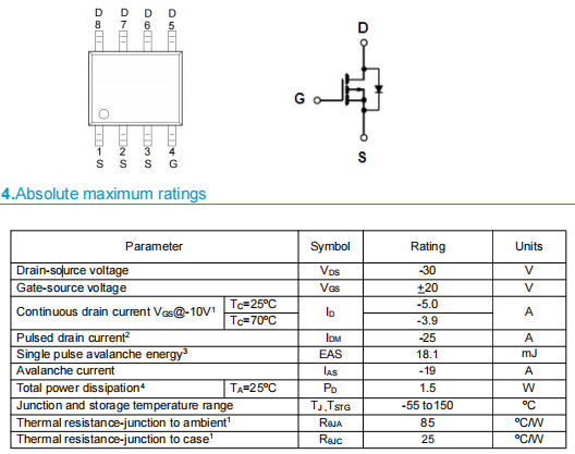 P30v mos管,30V PMOS管 P30v mos管,30V PMOS管