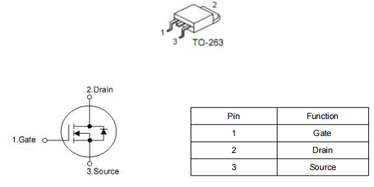 100v150a场效应管,控制器 保护板专用,KNB2810A参数引脚图-KIA MOS管 100v150a场效应管,控制器 保护板专用,KNB2810A参数引脚图-KIA MOS管