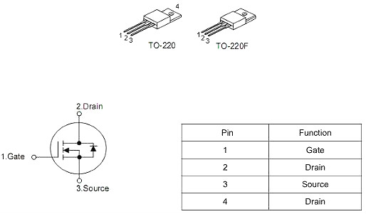 逆变器场效应管,500v13a,KNX6450A参数,原厂现货-KIA MOS管 逆变器场效应管,500v13a,KNX6450A参数,原厂现货-KIA MOS管