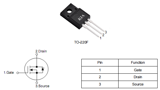 smps电源,4a1000v,KNF43100A场效应管参数手册-KIA MOS管 smps电源,4a1000v,KNF43100A场效应管参数手册-KIA MOS管