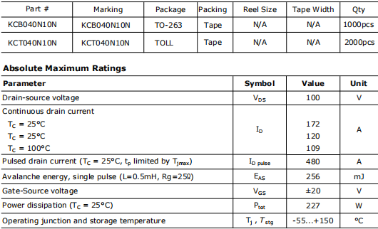 040N10N,100v120a 040N10N,100v120a